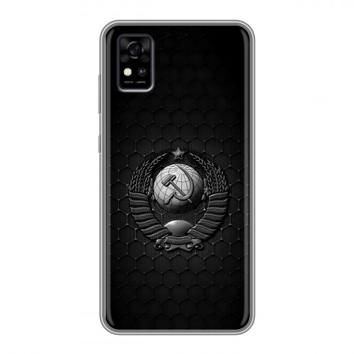 Дизайнерский силиконовый чехол для ZTE Blade A31 Герб Флаг СССР