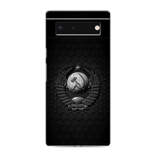 Дизайнерский силиконовый чехол для Google Pixel 6 Герб Флаг СССР