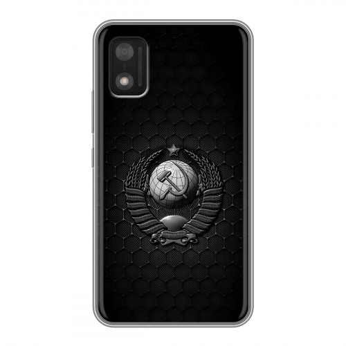 Дизайнерский силиконовый чехол для Itel A17 Герб Флаг СССР