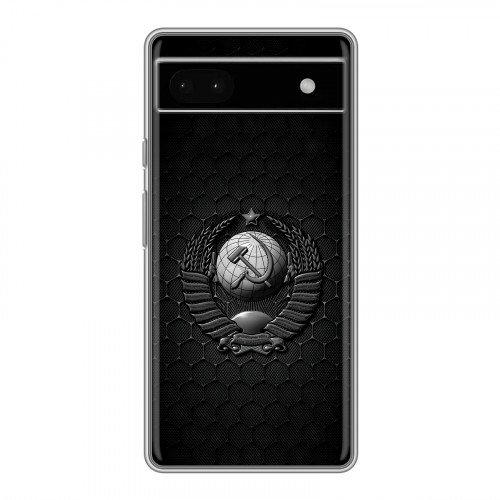 Дизайнерский силиконовый чехол для Google Pixel 6a Герб Флаг СССР