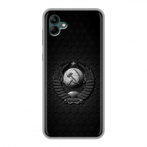 Дизайнерский силиконовый чехол для Samsung Galaxy A04 Герб Флаг СССР