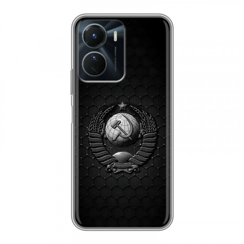 Дизайнерский силиконовый чехол для Vivo Y16 Герб Флаг СССР