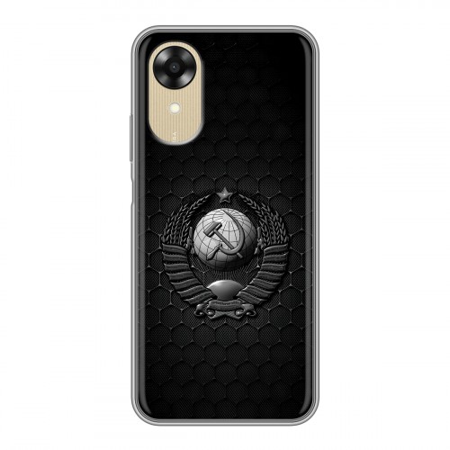 Дизайнерский силиконовый чехол для OPPO A17k Герб Флаг СССР