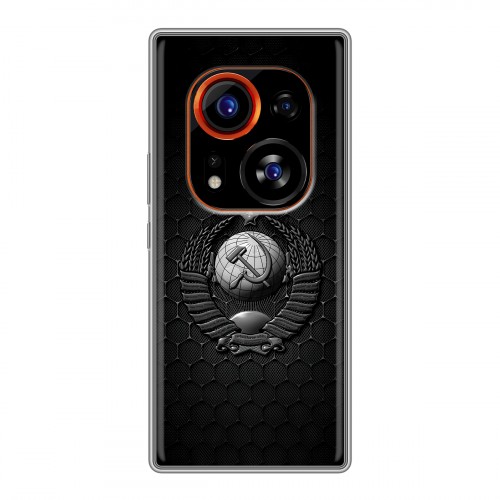 Дизайнерский силиконовый чехол для Tecno Phantom X2 Pro Герб Флаг СССР