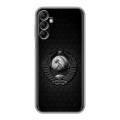 Дизайнерский силиконовый с усиленными углами чехол для Samsung Galaxy A14 Герб Флаг СССР