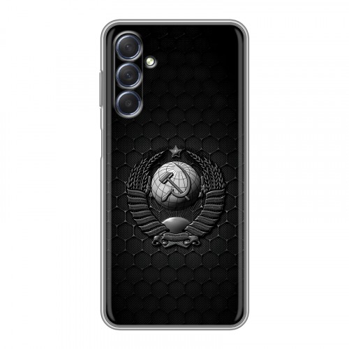 Дизайнерский силиконовый чехол для Samsung Galaxy M54 Герб Флаг СССР