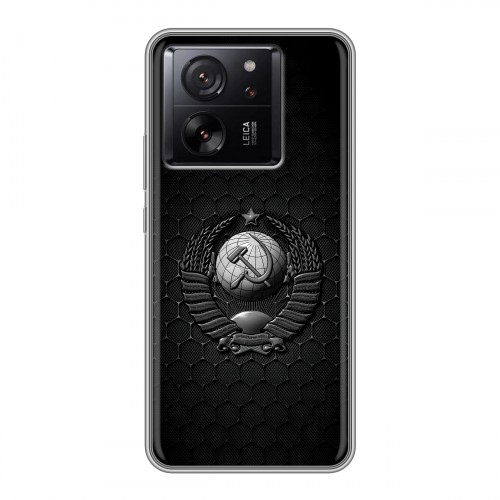 Дизайнерский пластиковый чехол для Xiaomi 13T Герб Флаг СССР