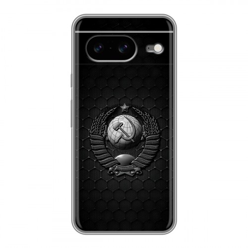 Дизайнерский силиконовый чехол для Google Pixel 8 Герб Флаг СССР