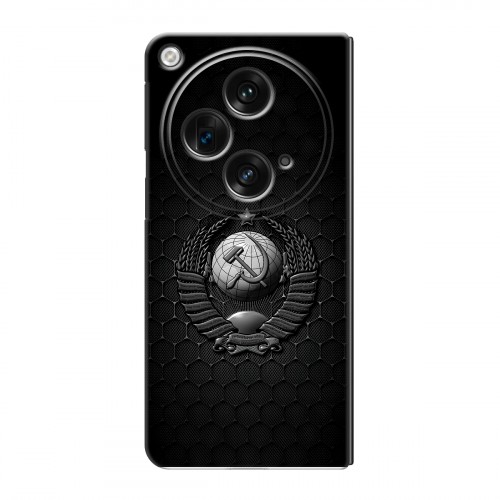 Дизайнерский пластиковый чехол для OPPO Find N3 Герб Флаг СССР