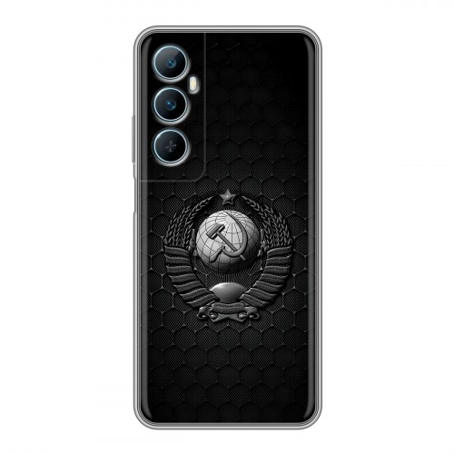 Дизайнерский силиконовый чехол для Realme C65 Герб Флаг СССР