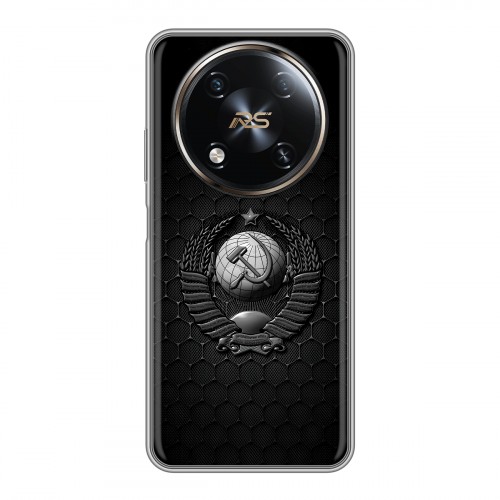 Дизайнерский пластиковый чехол для Itel RS4 Герб Флаг СССР