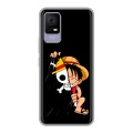 Дизайнерский силиконовый с усиленными углами чехол для TCL 405 One Piece Ван Пис