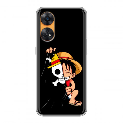 Дизайнерский силиконовый с усиленными углами чехол для OPPO Reno8 T One Piece Ван Пис