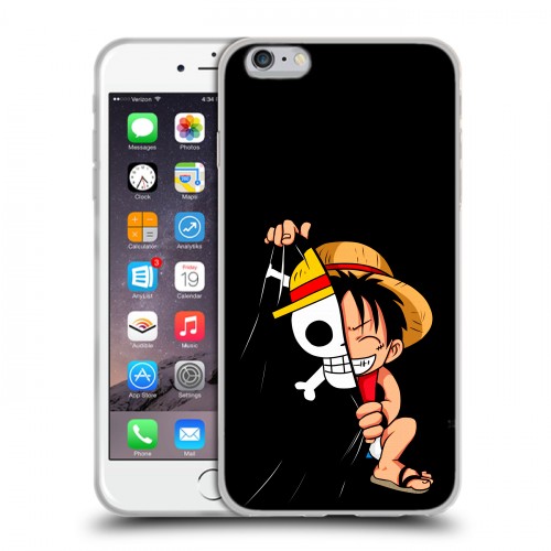 Дизайнерский силиконовый чехол для Iphone 6 Plus/6s Plus One Piece Ван Пис