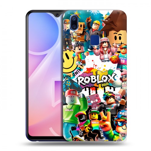 Дизайнерский пластиковый чехол для Vivo Y95 Roblox Роблокс