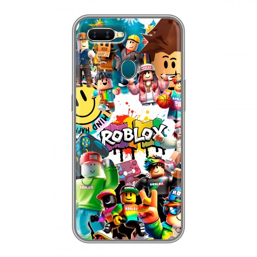 Дизайнерский силиконовый чехол для OPPO AX7 Roblox Роблокс