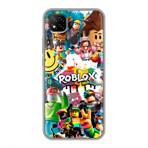 Дизайнерский силиконовый чехол для Xiaomi RedMi 9C Roblox Роблокс