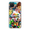 Дизайнерский силиконовый чехол для Samsung Galaxy A12 Roblox Роблокс