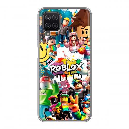 Дизайнерский силиконовый чехол для Samsung Galaxy A12 Roblox Роблокс