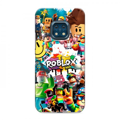 Дизайнерский силиконовый с усиленными углами чехол для Nokia XR20 Roblox Роблокс