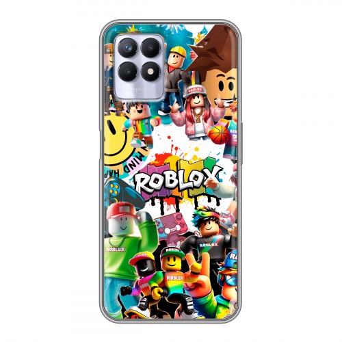 Дизайнерский силиконовый чехол для Realme 8i Roblox Роблокс