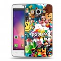 Дизайнерский пластиковый чехол для LG L60 Roblox Роблокс