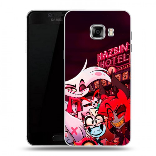Дизайнерский пластиковый чехол для Samsung Galaxy C5 Hazbin Hotel Отель Хазбин