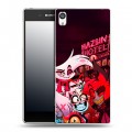 Дизайнерский пластиковый чехол для Sony Xperia E5 Hazbin Hotel Отель Хазбин
