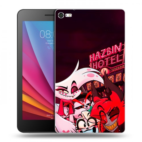 Дизайнерский силиконовый чехол для Huawei MediaPad T2 7.0 Pro Hazbin Hotel Отель Хазбин