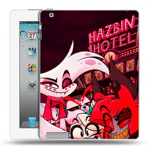 Дизайнерский пластиковый чехол для Ipad 2/3/4 Hazbin Hotel Отель Хазбин