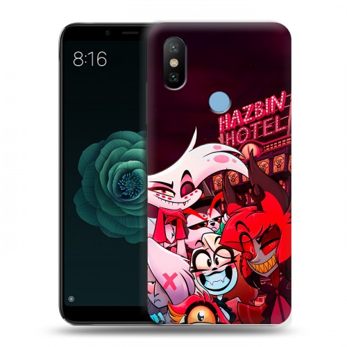Дизайнерский силиконовый чехол для Xiaomi Mi A2 Hazbin Hotel Отель Хазбин