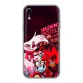 Дизайнерский силиконовый чехол для Iphone Xr Hazbin Hotel Отель Хазбин