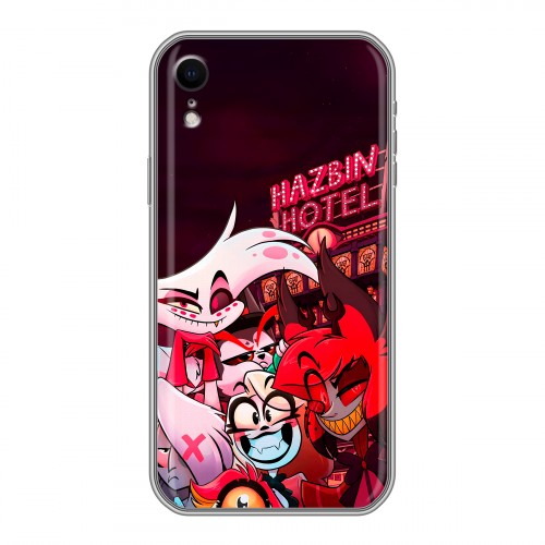 Дизайнерский силиконовый чехол для Iphone Xr Hazbin Hotel Отель Хазбин