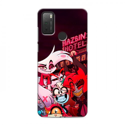Дизайнерский силиконовый чехол для Alcatel 3L (2021) Hazbin Hotel Отель Хазбин