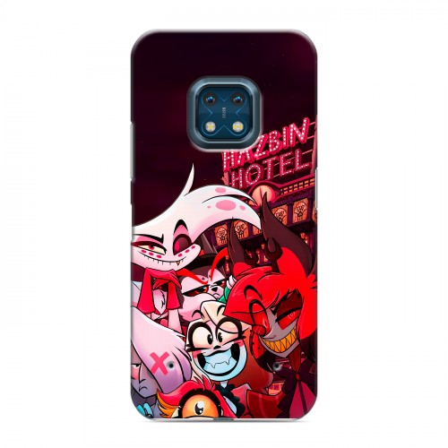 Дизайнерский силиконовый с усиленными углами чехол для Nokia XR20 Hazbin Hotel Отель Хазбин
