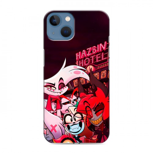 Дизайнерский силиконовый чехол для Iphone 13 Hazbin Hotel Отель Хазбин