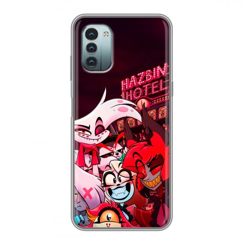 Дизайнерский силиконовый чехол для Nokia G11 Hazbin Hotel Отель Хазбин