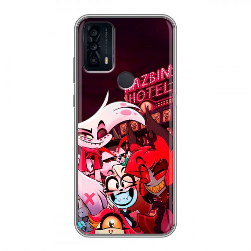 Дизайнерский силиконовый чехол для TCL 20B Hazbin Hotel Отель Хазбин
