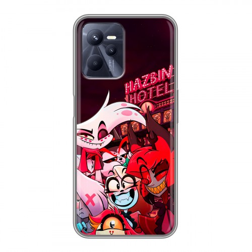 Дизайнерский силиконовый чехол для Realme C35 Hazbin Hotel Отель Хазбин
