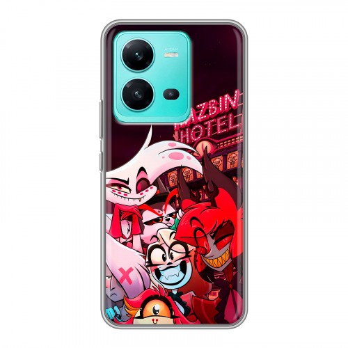 Дизайнерский пластиковый чехол для Vivo V25 Hazbin Hotel Отель Хазбин