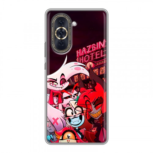 Дизайнерский силиконовый с усиленными углами чехол для Huawei Nova 10 Hazbin Hotel Отель Хазбин