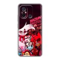 Дизайнерский силиконовый с усиленными углами чехол для Xiaomi RedMi 12C Hazbin Hotel Отель Хазбин