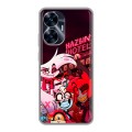Дизайнерский силиконовый с усиленными углами чехол для Realme C55 Hazbin Hotel Отель Хазбин