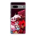 Дизайнерский силиконовый чехол для Google Pixel 7A Hazbin Hotel Отель Хазбин