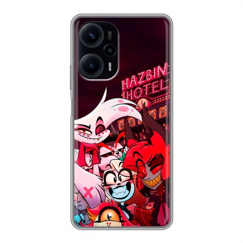 Дизайнерский силиконовый с усиленными углами чехол для XIaomi Poco F5 Hazbin Hotel Отель Хазбин