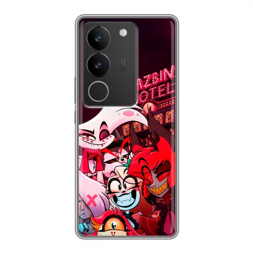 Дизайнерский силиконовый чехол для Vivo S17 Hazbin Hotel Отель Хазбин