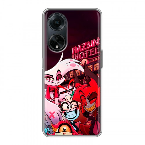 Дизайнерский силиконовый чехол для OPPO A98 Hazbin Hotel Отель Хазбин