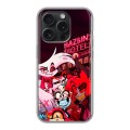 Дизайнерский силиконовый чехол для Iphone 15 Pro Hazbin Hotel Отель Хазбин
