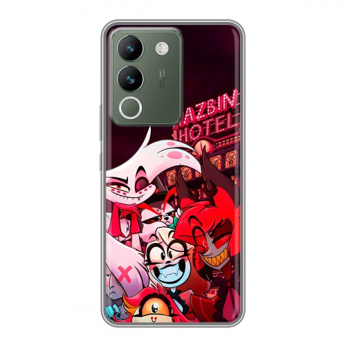 Дизайнерский силиконовый чехол для Vivo V29e Hazbin Hotel Отель Хазбин
