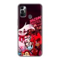 Дизайнерский силиконовый чехол для Tecno Spark 7 Hazbin Hotel Отель Хазбин